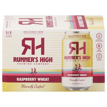 Runner's High Brewing Company Non-Alcoholic Beer, Raspberry Wheat