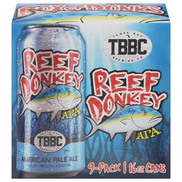 Tampa Bay Brewing Company Reef Donkey, 9pkbeer