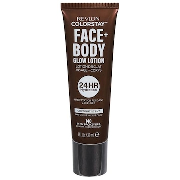 Revlon Colorstay Glow Lotion, Face + Body, Coconut Scent, 140 In My Brozy Era
