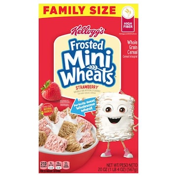 Kellogg's Cereal, Strawberry, Whole Grain, Family Size