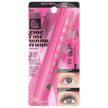 Maybelline Lash Sensational Mascara, Firework, 802 Blackest Black