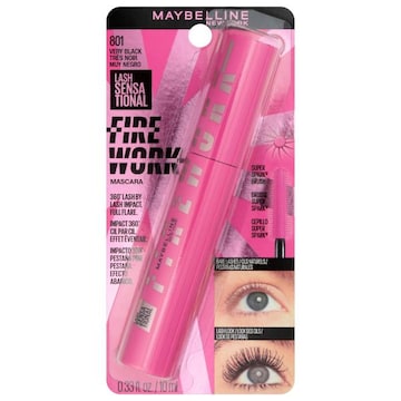 Maybelline Lash Sensational Mascara, Firework, 801 Very Black