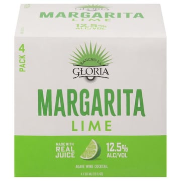 Rancho La Gloria Agave Wine Cocktail, Margarita, Lime, 4 Pack