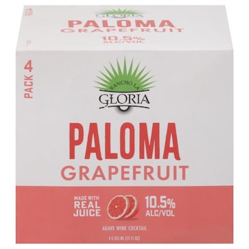 Rancho La Gloria Agave Wine Cocktail, Paloma, Grapefruit, 4 Pack