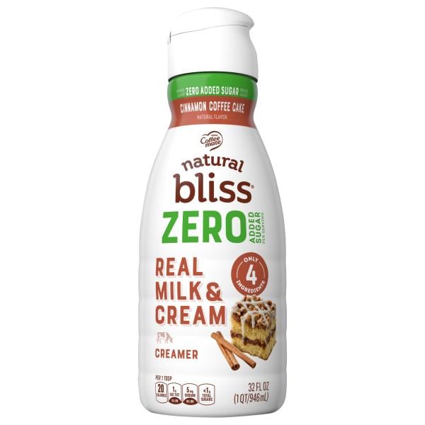 Coffee-Mate Natural Bliss Zero Added Sugar Cinnamon Coffee Cake