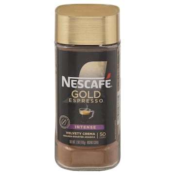 NESCAFÉ Gold Espresso Intense Velvety Crema Golden Roasted Arabica Instant Coffee