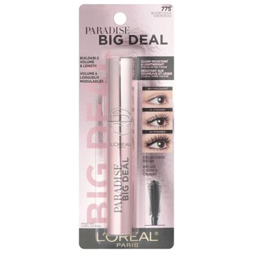 L'Oreal Paris Mascara, Paradise Big Deal, 775 Blackest Black