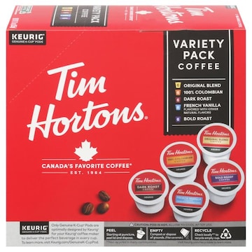 Tim Hortons Coffee, K-Cup Pods, Variety Pack