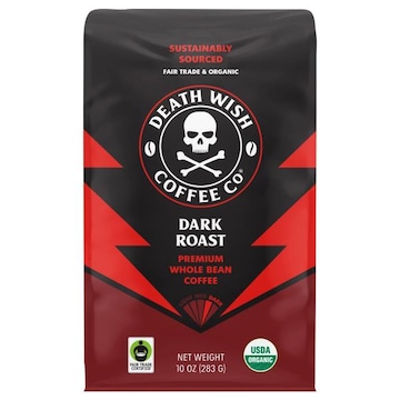Death Wish Coffee Co Premium Whole Bean Dark Roast Coffee