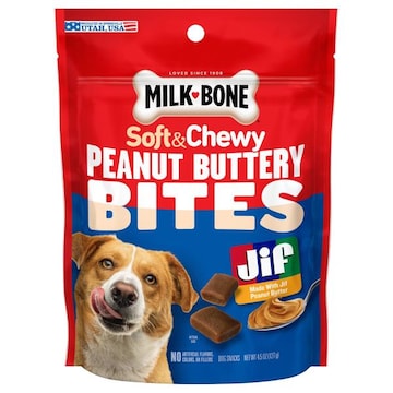 Milk-Bone Peanut Buttery Bites Dog Snacks