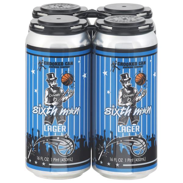 Crooked Can Brewing Company Beer, Lager, Sixth Man | Publix Super