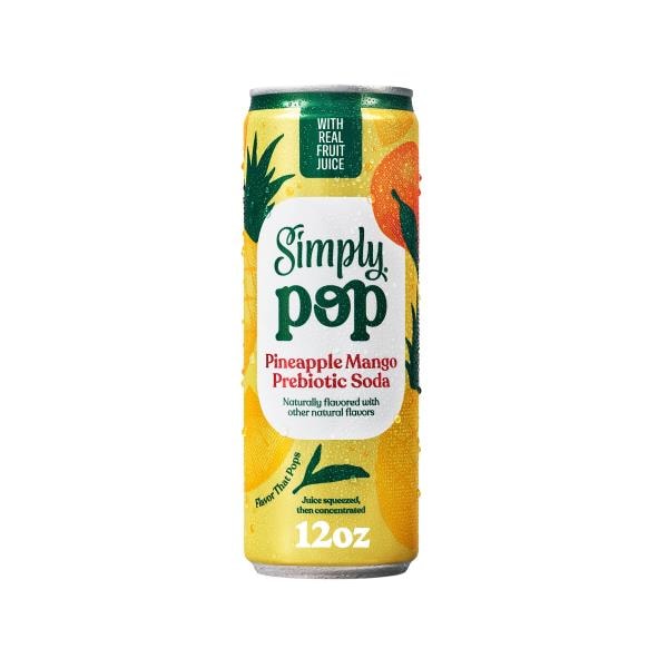 Simply Pop Pop Prebiotic Soda Pineapple Mango Drink | Publix Super