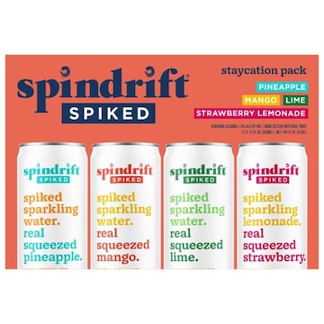 Spindrift Spiked Assorted Staycation Pack Sparkling Water