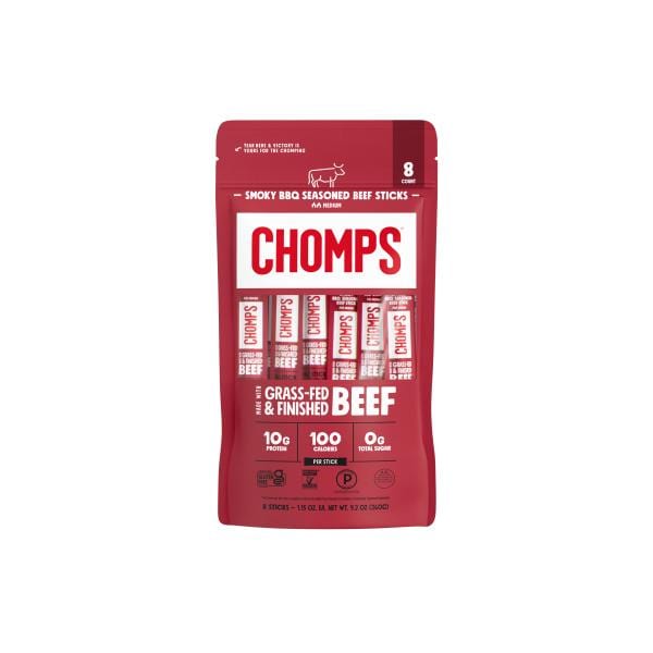 Chomps Medium Smoky BBQ Seasoned Beef Sticks | Publix Super Markets