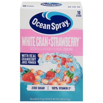 Ocean Spray Zero Sugar White Cran x Strawberry Drink Mix