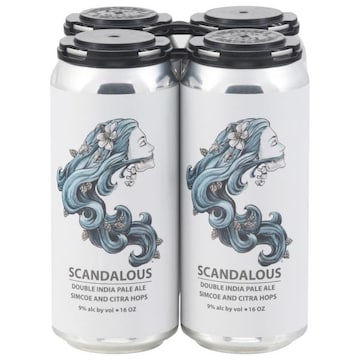 Scandalous Beer, Double India Pale Ale, Simcoe and Citra Hops