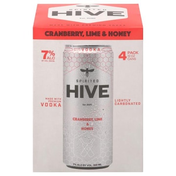 Spirited Hive Cocktail, Cranberry, Lime & Honey