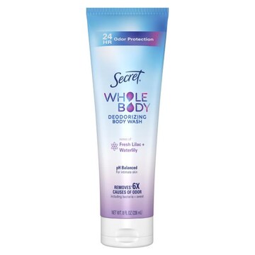 Secret Secret Deodorizing Body Wash, Lilac & Waterlily, 8oz