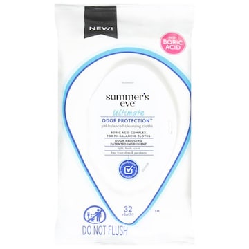 Summer's Eve Cleansing Cloths, pH-Balanced, Ultimate Odor Protection