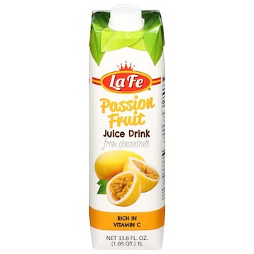 La Fe Juice Drink, from Concentrate, Passion Fruit