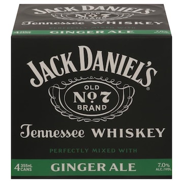 Jack Daniel's Tennessee Whiskey, Perfectly Mixed with Ginger Ale