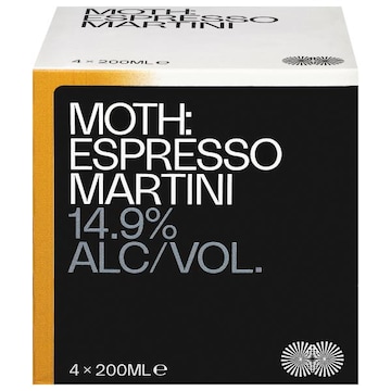 MOTH Espresso Martini Vodka, Cold Brew, Coffee Liqueur 14.9%