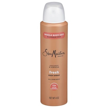 Shea Moisture Body Spray, Whole Body, Aluminum Free, Fresh, Coconut & Hibiscus