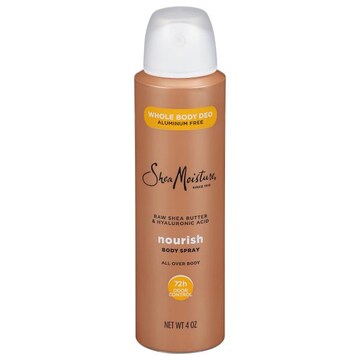 Shea Moisture Body Spray, Aluminum Free, Whole Body, Nourish, Raw Shea Butter & Hyaluronic Acid