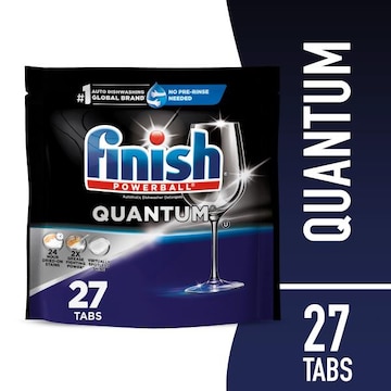 Finish Finish Quantum Dishwasher Detergent, Premium Dishwashing Tablets, 27 ct