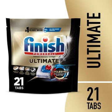 Finish Finish Ultimate Dishwasher Detergent, Premium Dishwashing Tablets, 21 ct