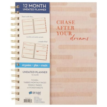 Top Flight Undated Planner, 12 Month