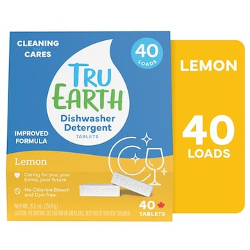 Tru Earth Tru Earth Dishwasher Detergent Tablets, Lemon Scent, 40-Tablets
