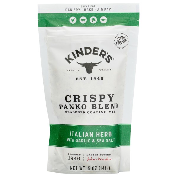 Kinder's Crispy Panko Blend Italian Herb with Garlic & Sea Salt