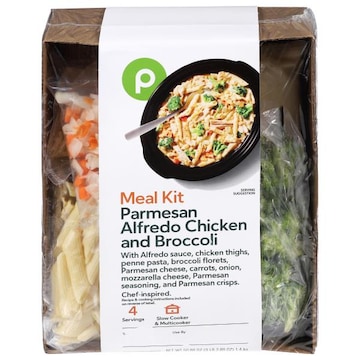 Publix Parmesan Alfredo Chicken and Broccoli, Pasta Slow Cooker Meal Kit