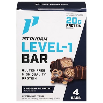 1st Phorm Gluten Free Chocolate PB Pretzel Level-1 Bar