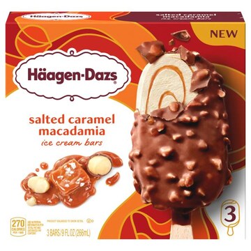 Haagen-Dazs Ice Cream Bars, Salted Caramel Macadamia