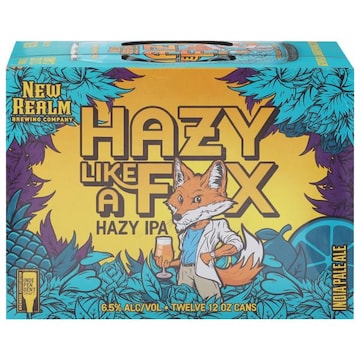 New Realm Brewing Company Beer, Hazy IPA, Hazy Like a Fox