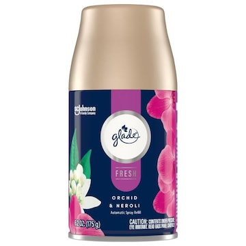 Glade Automatic Spray Air Freshener Refills, Orchid & Neroli, Fresh Collection, 6.2 oz