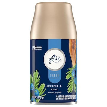 Glade Automatic Spray Air Freshener Refills, Juniper & Teak, Fresh Collection, 6.2 oz