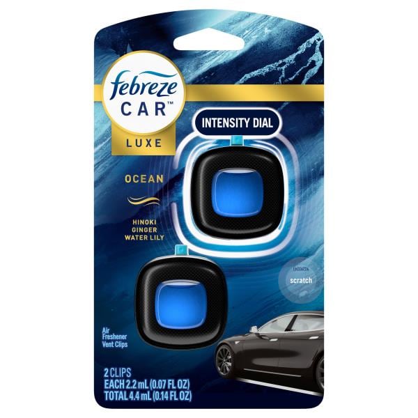 Febreze Car Luxe Vent Clips Ocean Air Freshener | Publix Super Markets