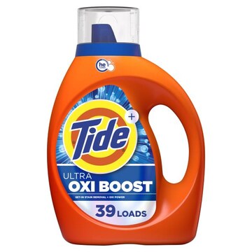Tide Ultra Oxi Boost Liquid Laundry Detergent, 55 fl oz, 39 Loads