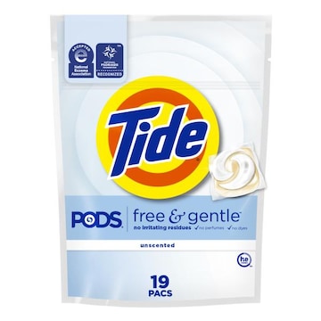 Tide PODS Free & Gentle Laundry Detergent Soap Pacs