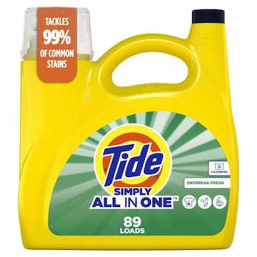 Tide Simply All-In-One Liquid Laundry Detergent, Daybreak Fresh, 117 fl oz