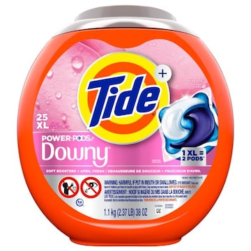 Tide Power Pods Downy XL Pacs April Fresh Detergent