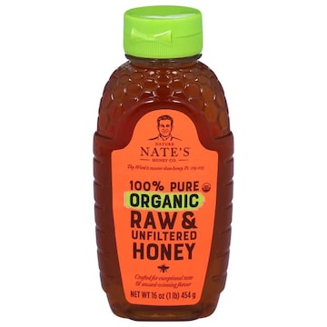 Nature Nate's Honey Co. 100% Pure Organic Raw & Unfiltered Honey