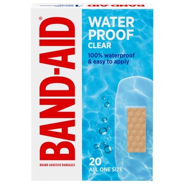 Band-Aid Clear Waterproof Adhesive Bandages