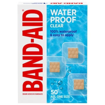 Band-Aid Clear Waterproof All One Size Bandages