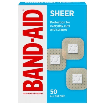 Band-Aid Sheer All One Size Adhesive Bandages
