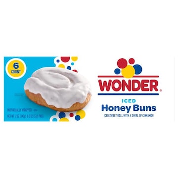 Wonder Honey Buns, Iced