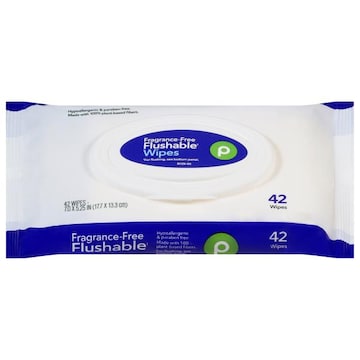 Publix Flushable Fragrance-Free Wipes